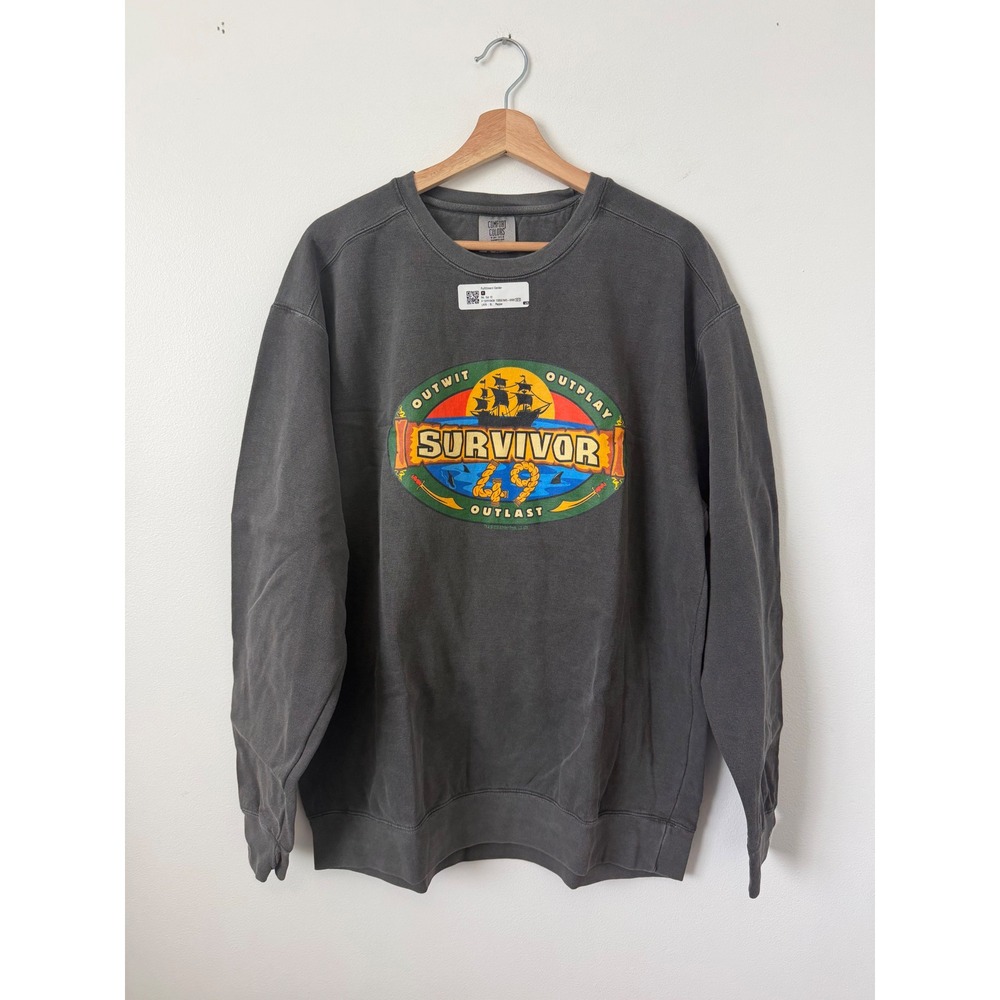 Survivor 49 Unisex Adult Sweatshirt – Grey – Size XL – NWT